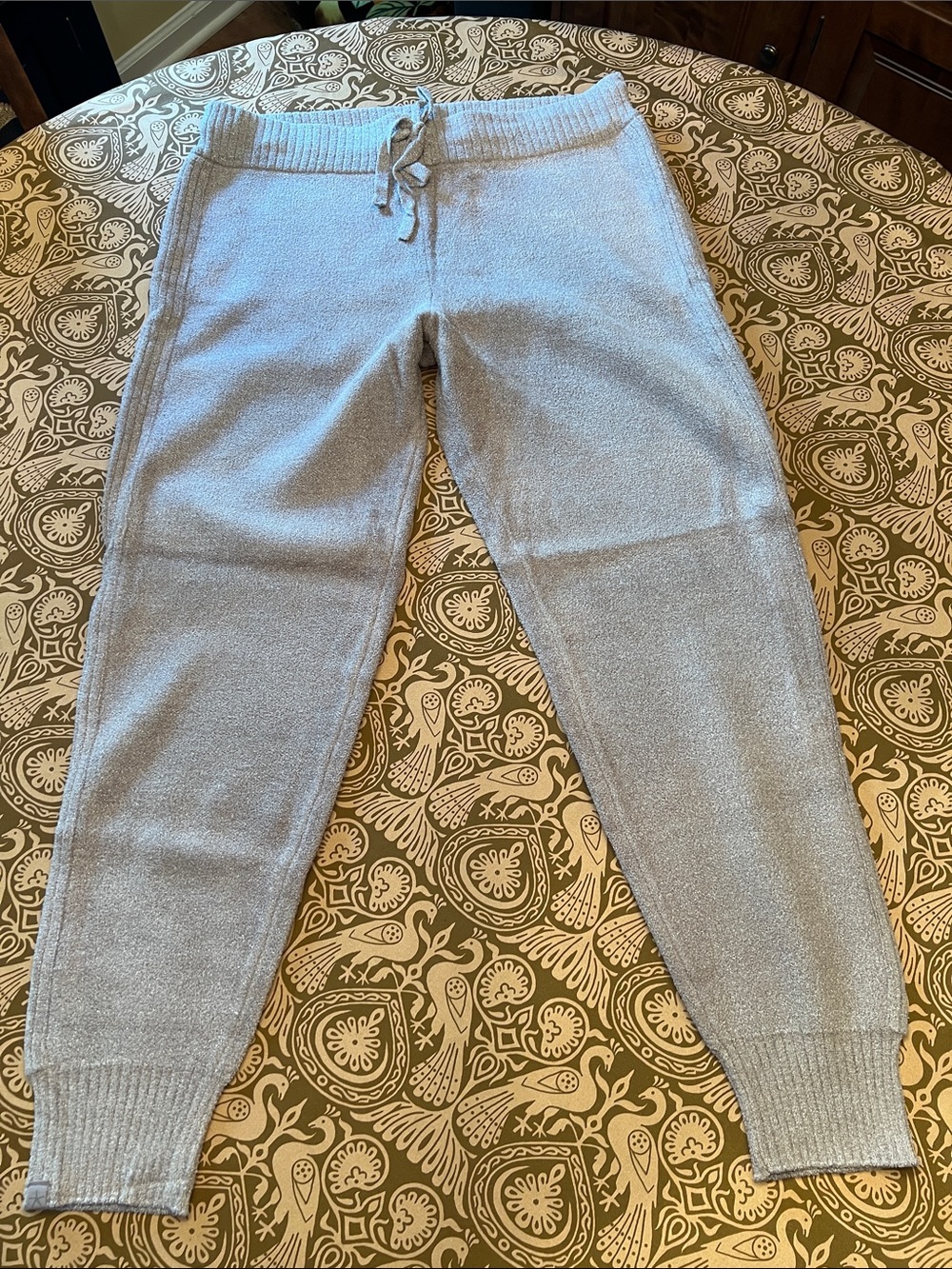 Barefoot Dreams Beige with Gold Flecks Cozy Chic Ultra Lite Joggers